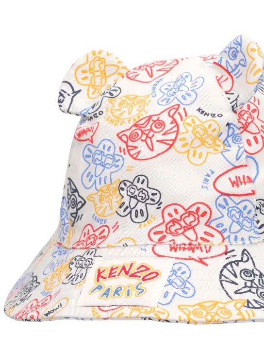 Kenzo Kids   Printed cotton bucket hat 