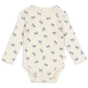 Konges Sløjd Bow Bleu Minnie Bodysuit Ls Gots