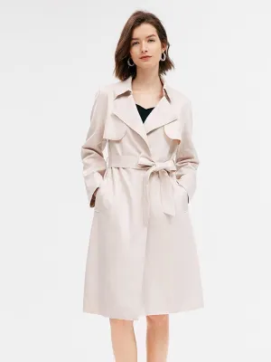 Lace-Up Trench Coat