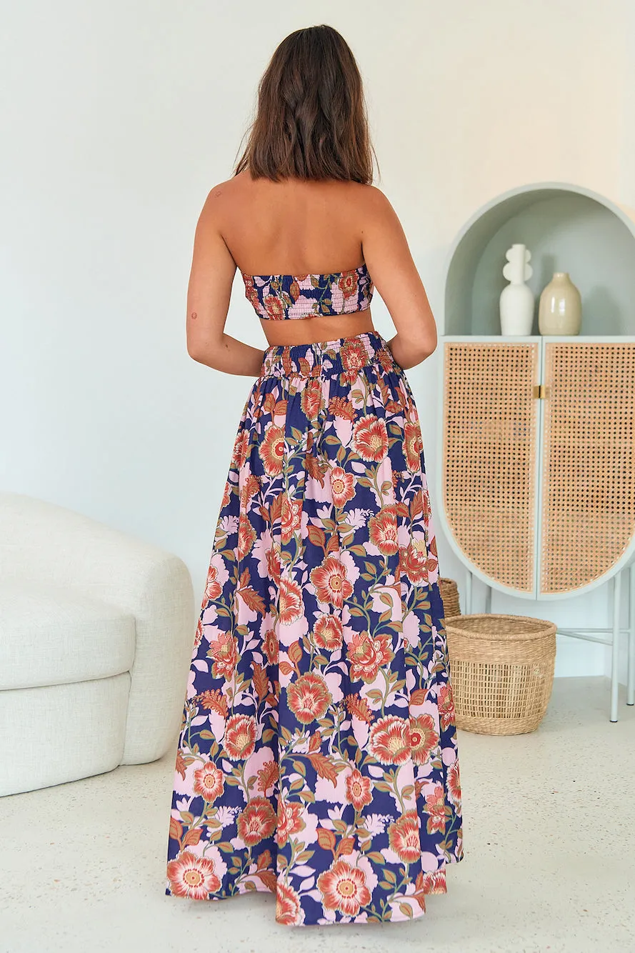 Last Sequence Maxi Skirt Floral