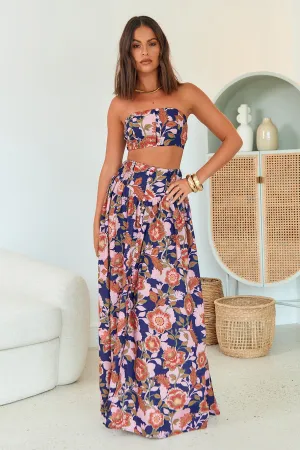 Last Sequence Maxi Skirt Floral