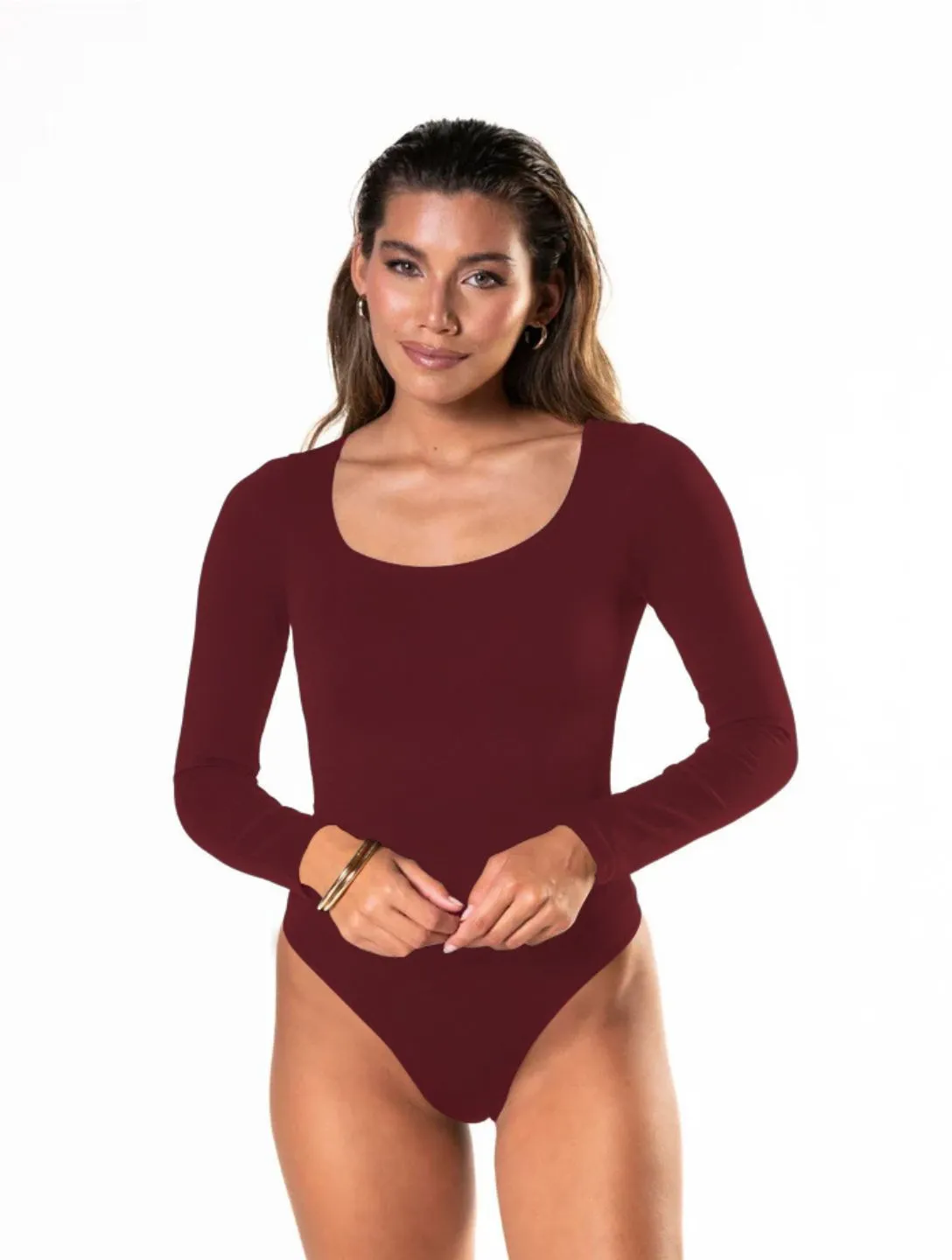 Long Sleeve Thong Bodysuit