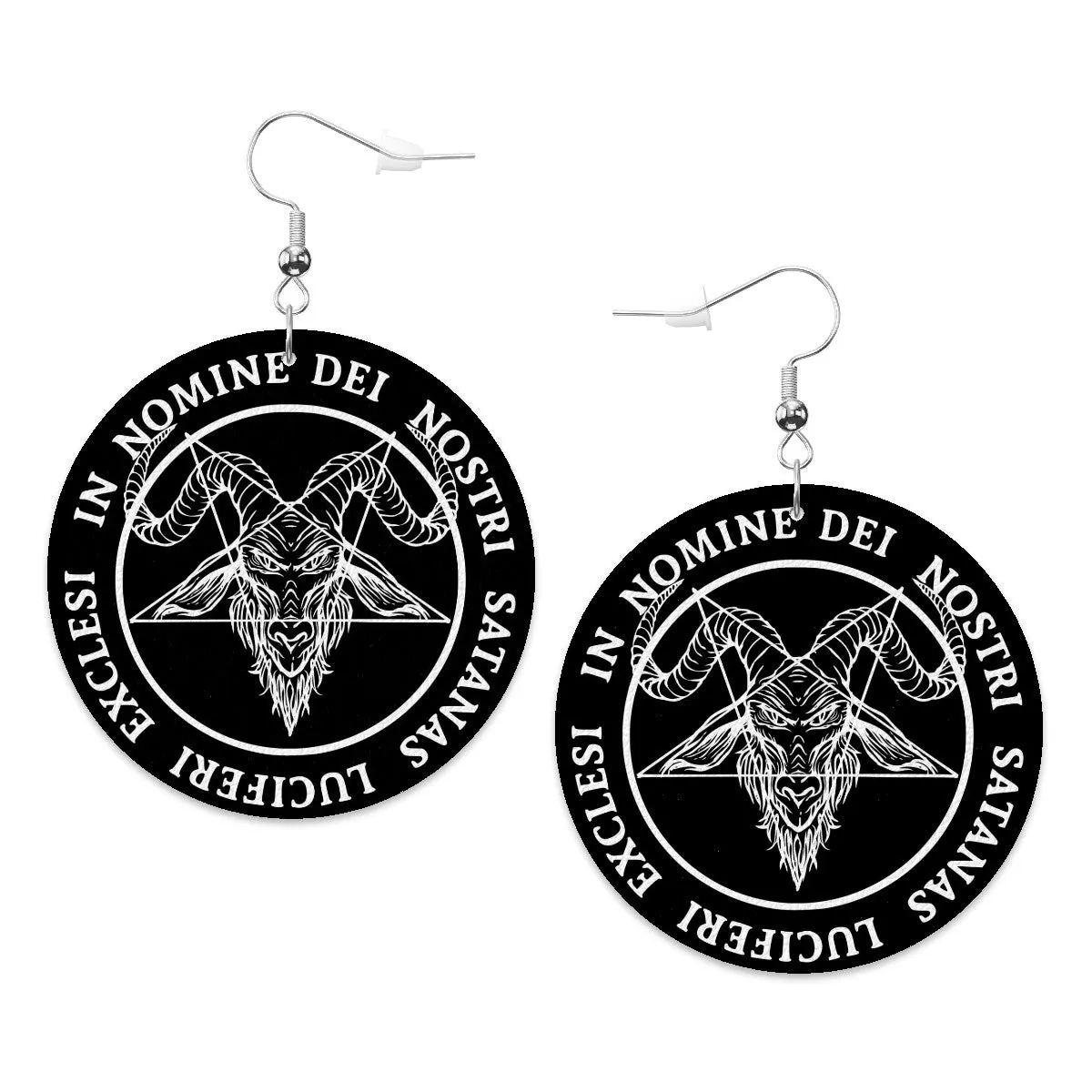 Luciferian Circle Drop Earrings