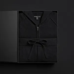 Men's Cashmere Track Suit Gift Set - Black