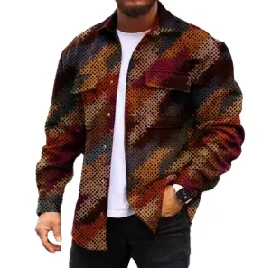 MEN'S FASHIONABLE CASUAL CORDUROY JACKET 76964670YM