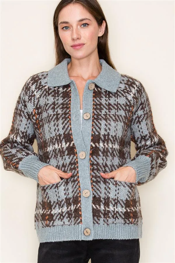 Morgan Printed Sweater Jacket