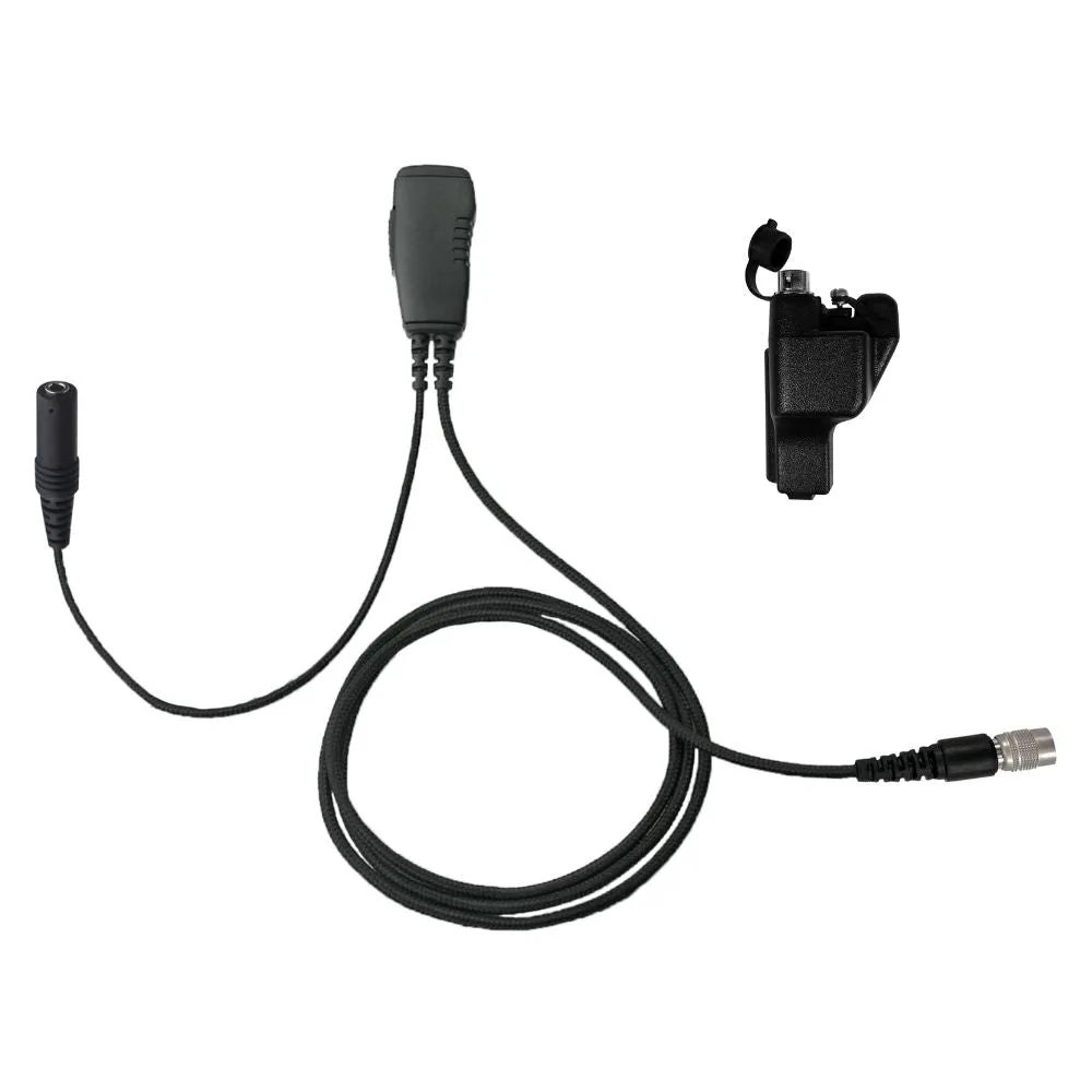 N-ear 1-Wire Surveillance PTT Mic, Quick Disconnect