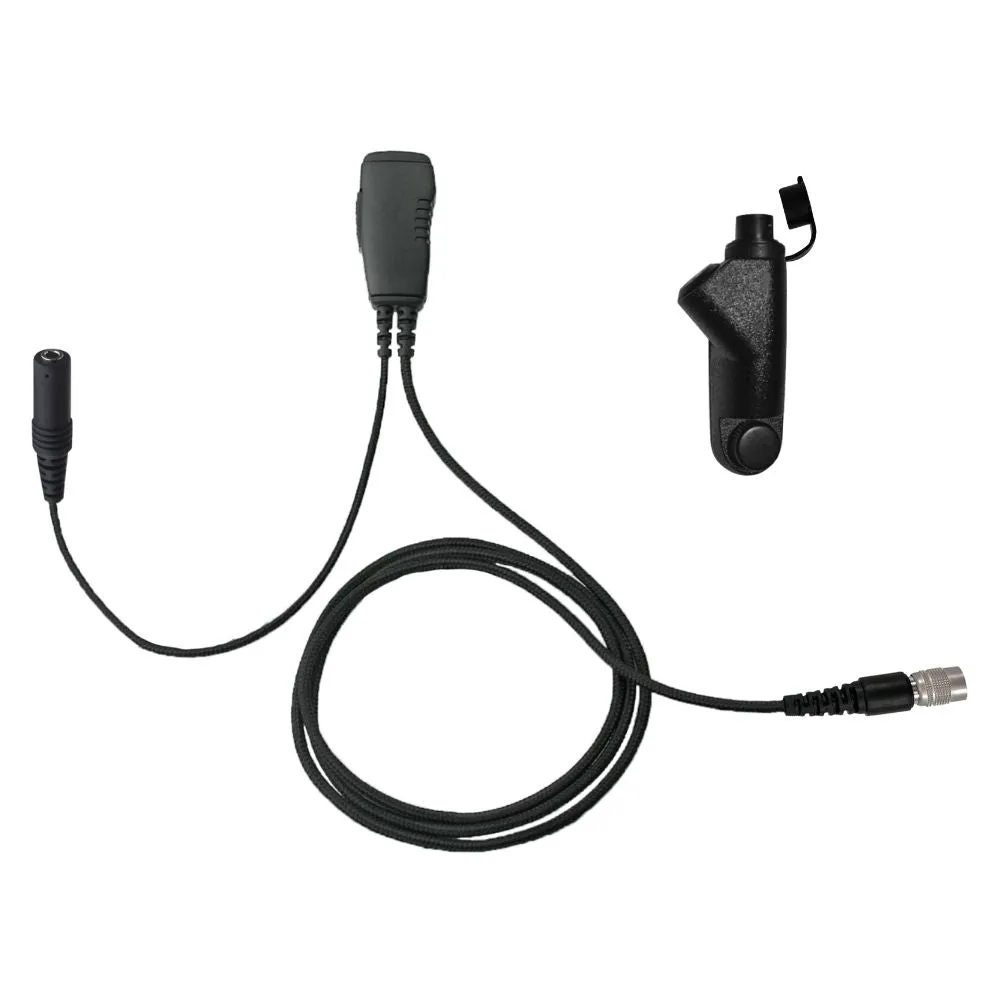 N-ear 1-Wire Surveillance PTT Mic, Quick Disconnect