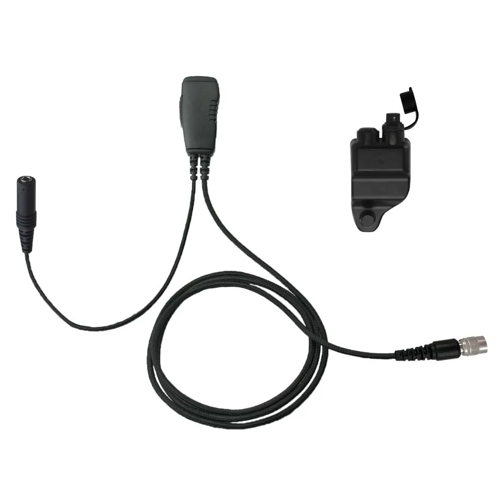 N-ear 1-Wire Surveillance PTT Mic, Quick Disconnect