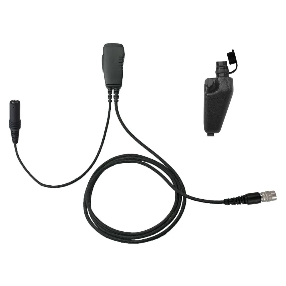 N-ear 1-Wire Surveillance PTT Mic, Quick Disconnect