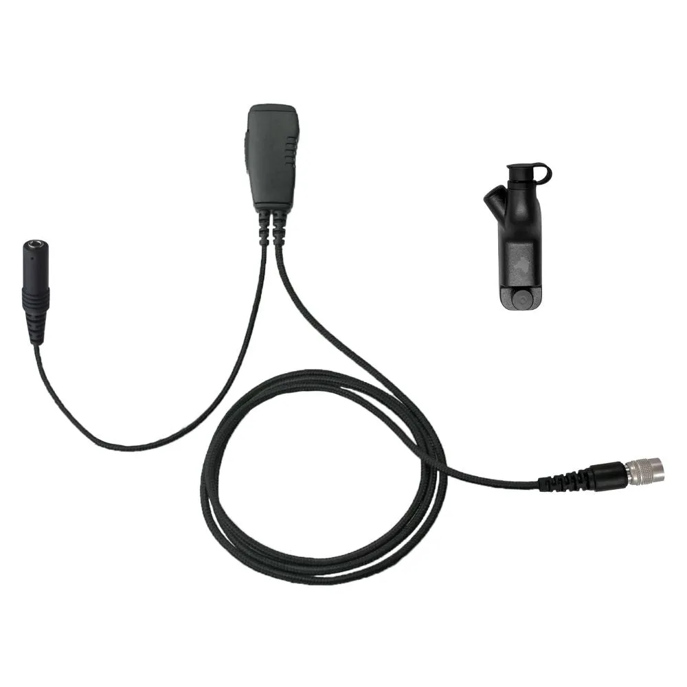 N-ear 1-Wire Surveillance PTT Mic, Quick Disconnect