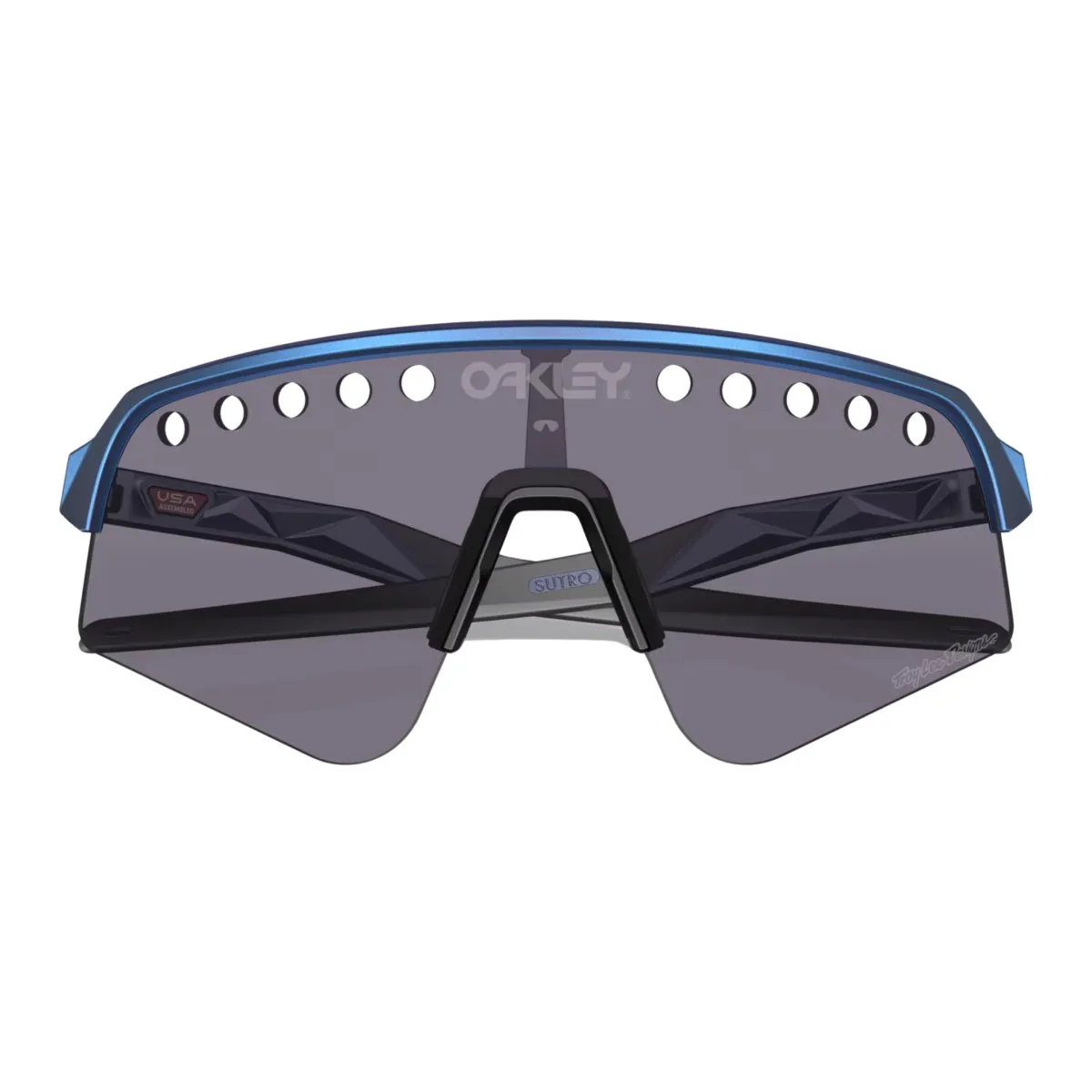 Oakley Sutro Lite Sweep Prizm Grey Lenses/Troy Lee Designs Blue Colorshift Frame