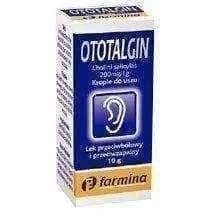 OTOTALGIN ear drops 10g, ear pain