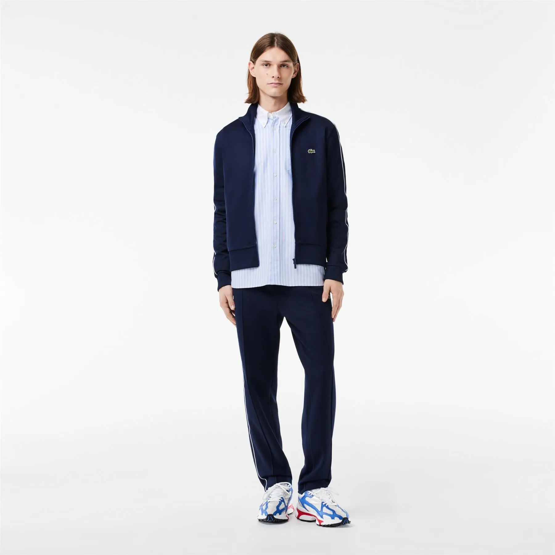 Paris Pique Track Jacket Navy Blue - SS24