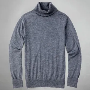 Perfect Merino Wool Grey Turtleneck Sweater