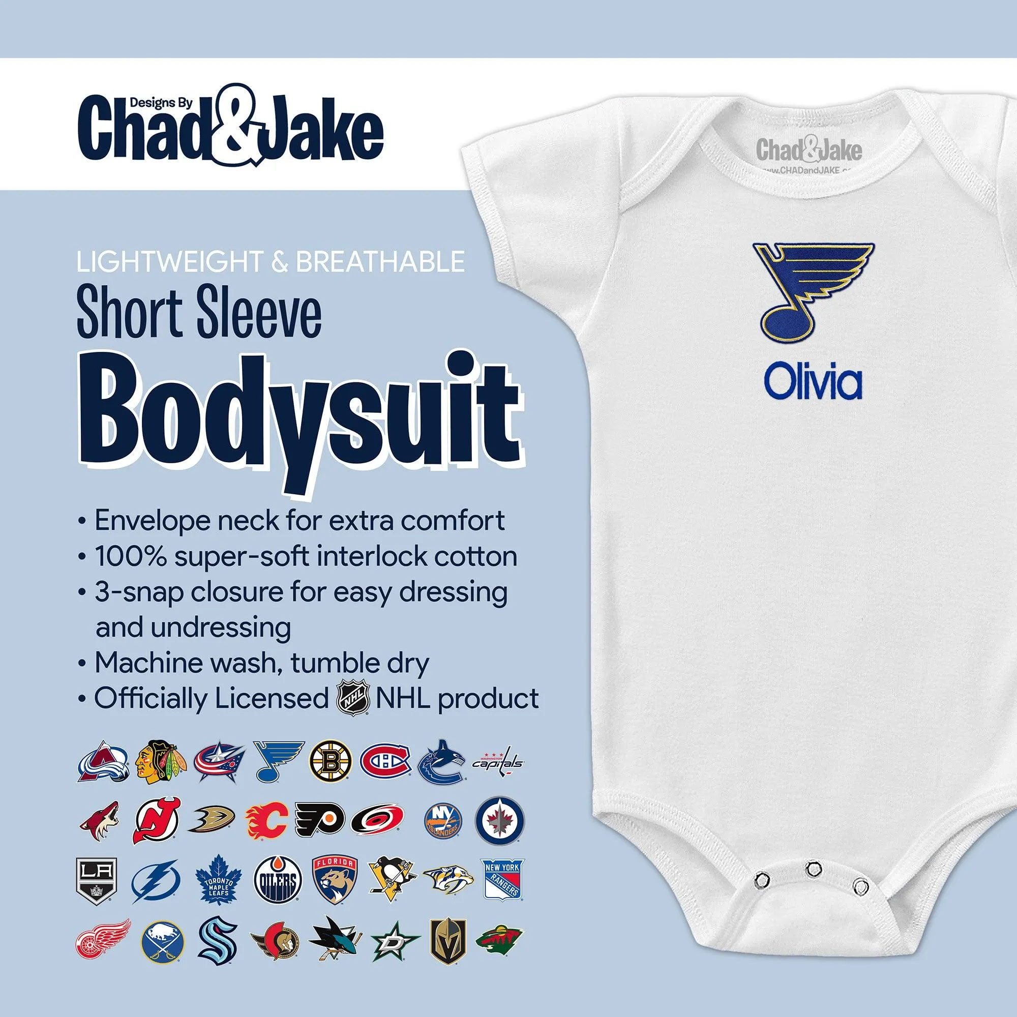 Personalized St. Louis Blues Bodysuit