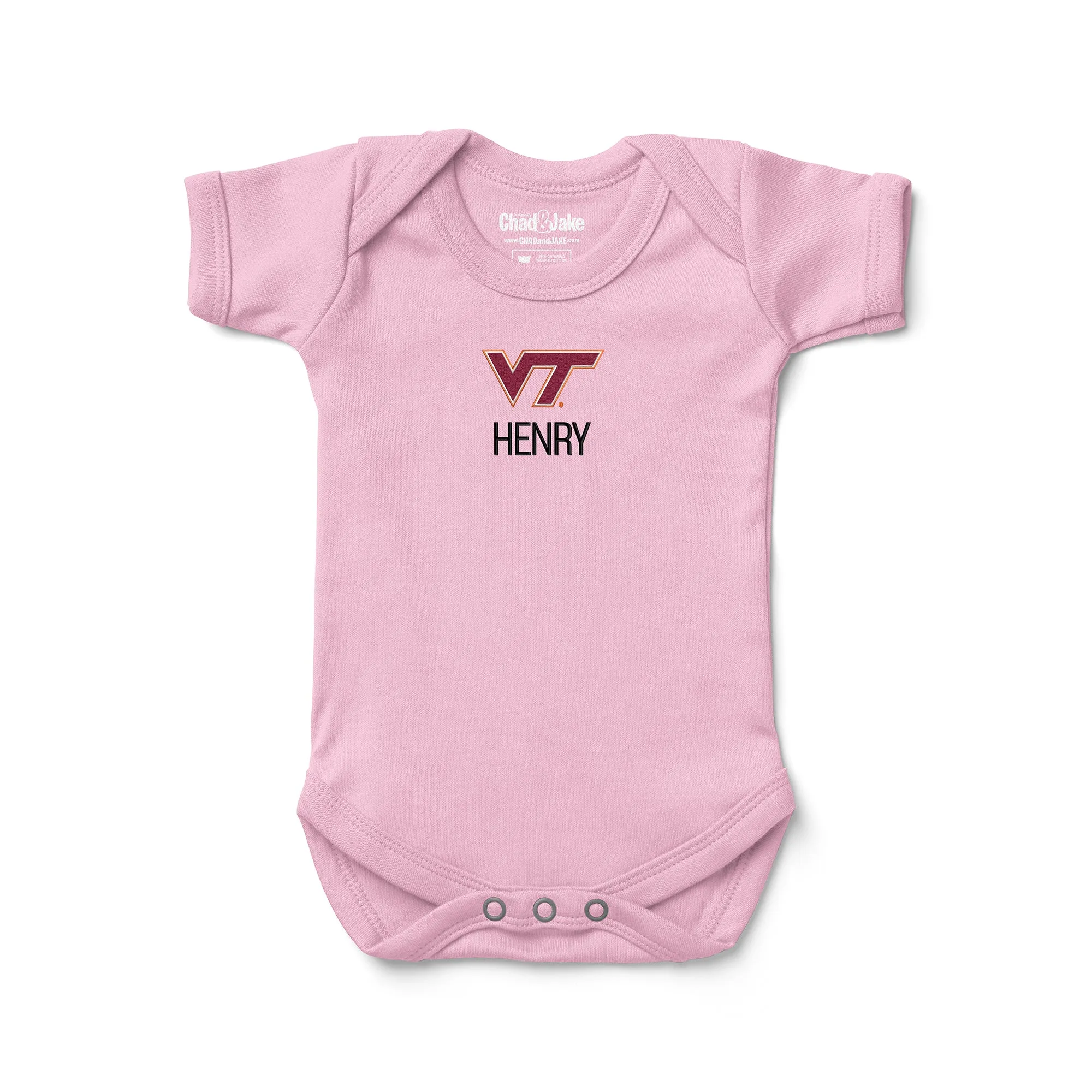 Personalized Virginia Tech Hokies Bodysuit