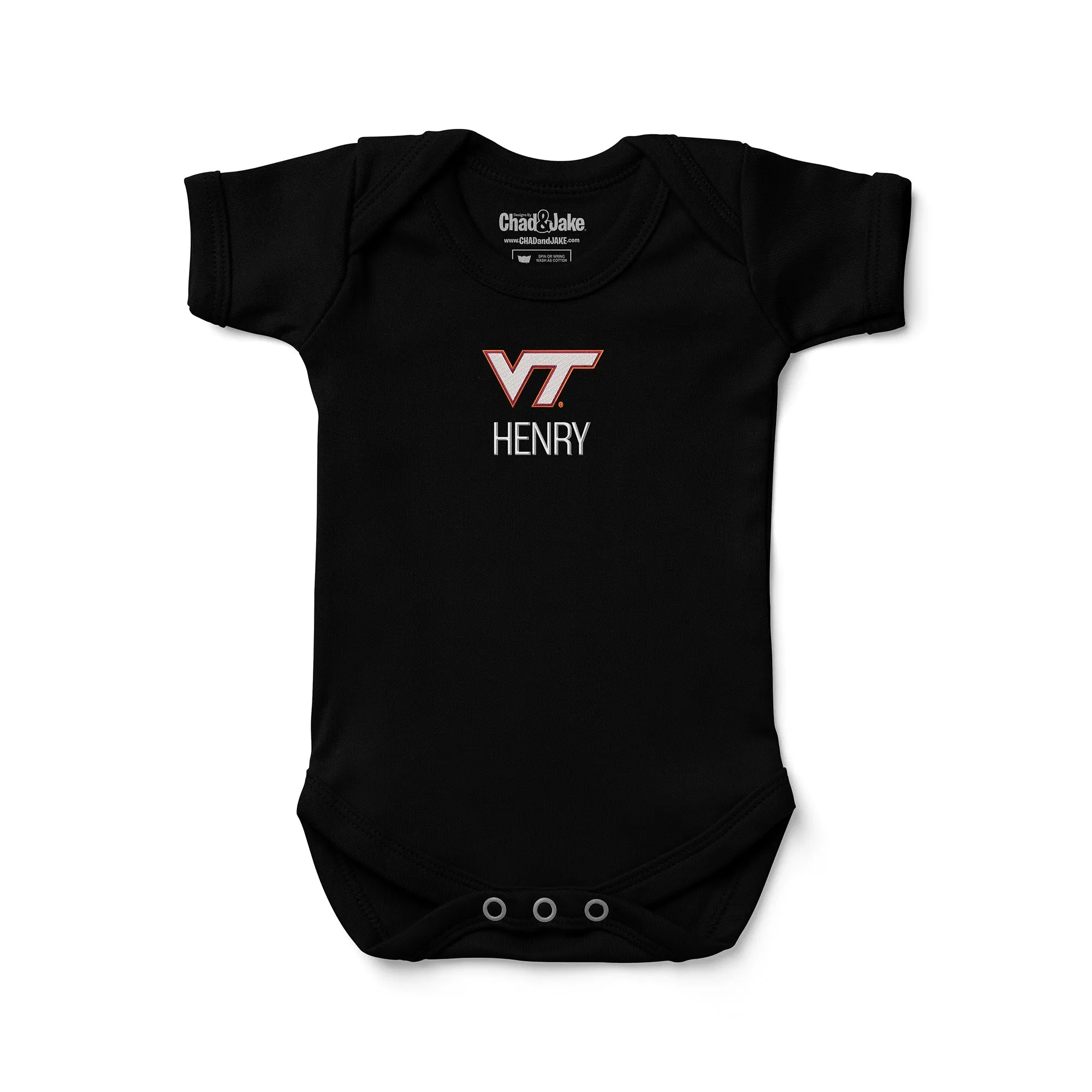 Personalized Virginia Tech Hokies Bodysuit