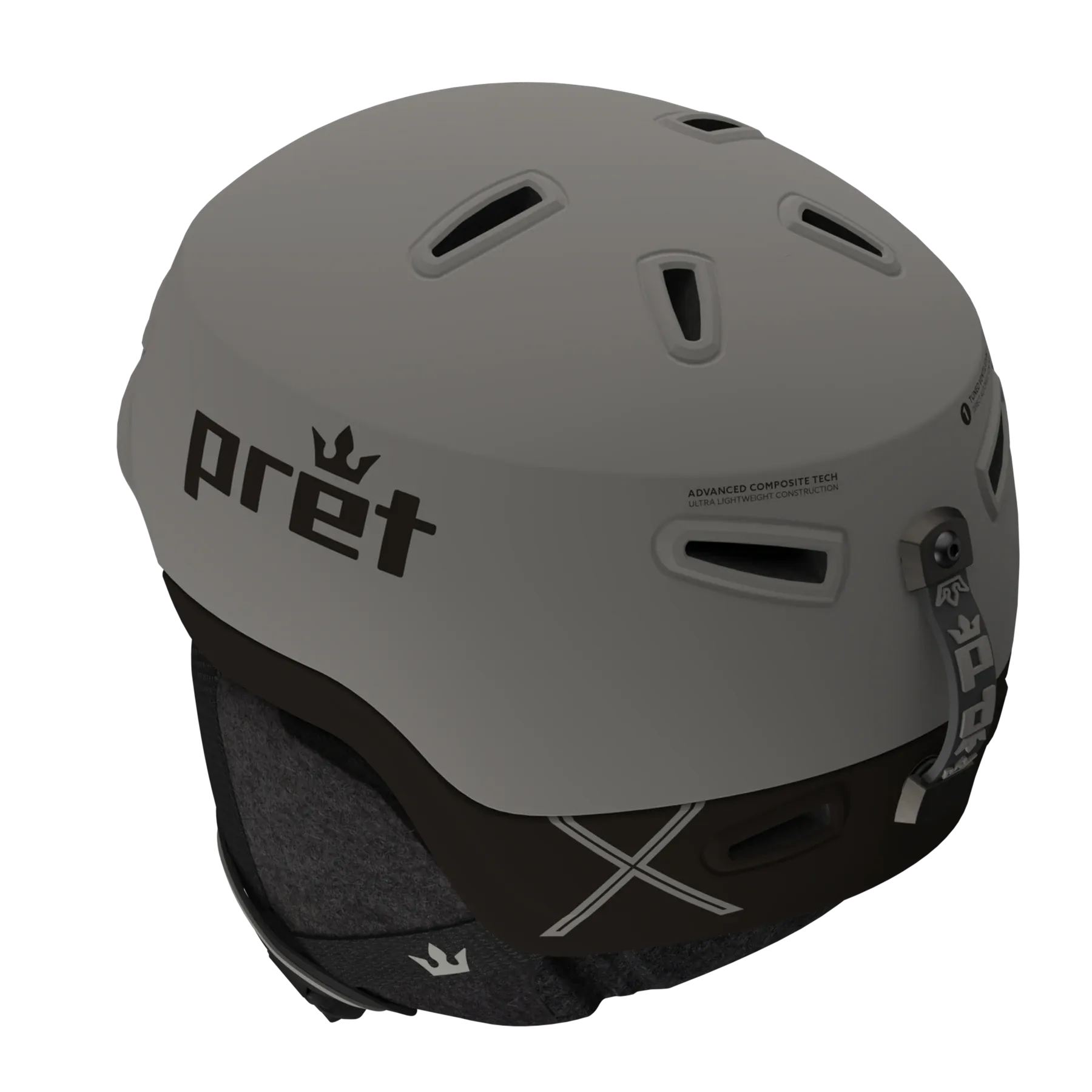 Pret Epic X Mens Helmet 2025 Primer Grey