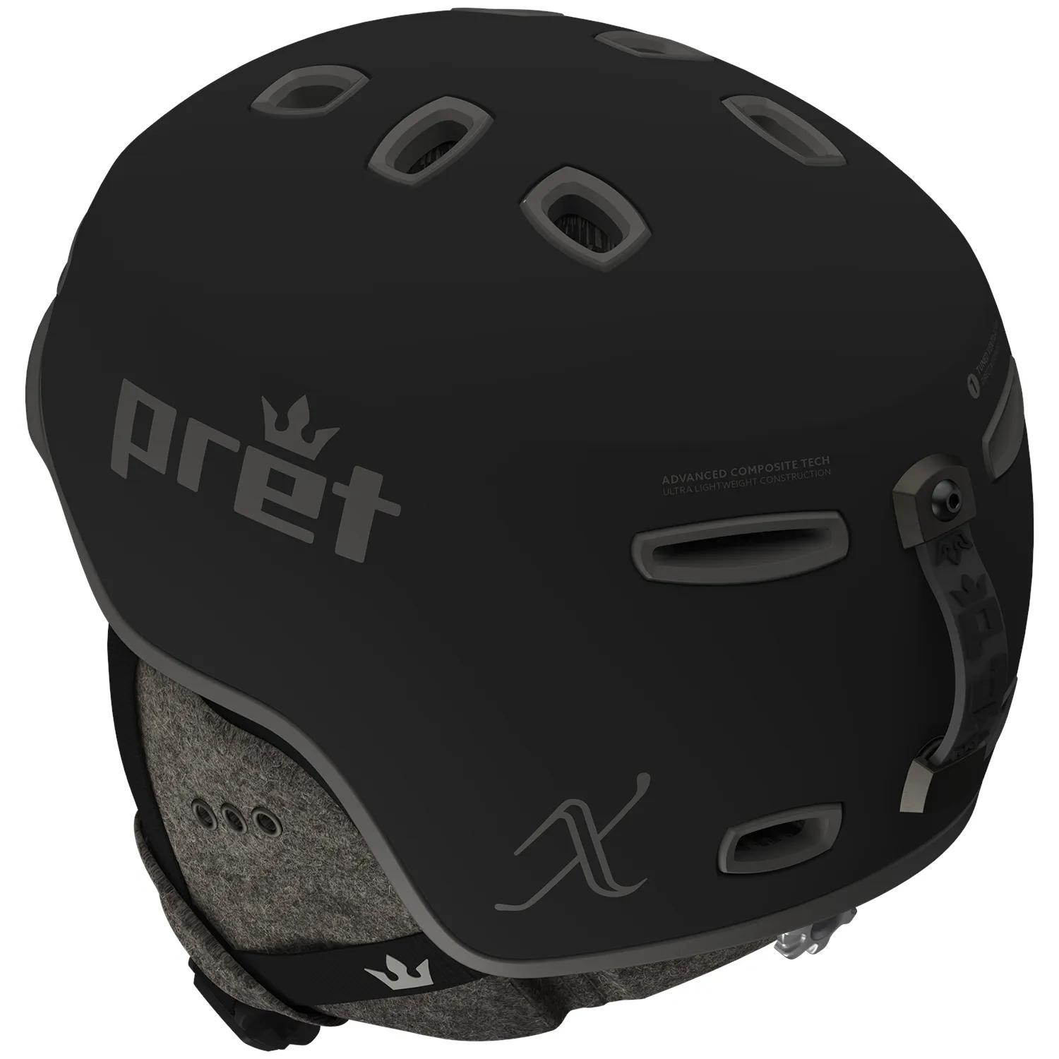 Pret Lyric X2 Womens Helmet 2025 Black