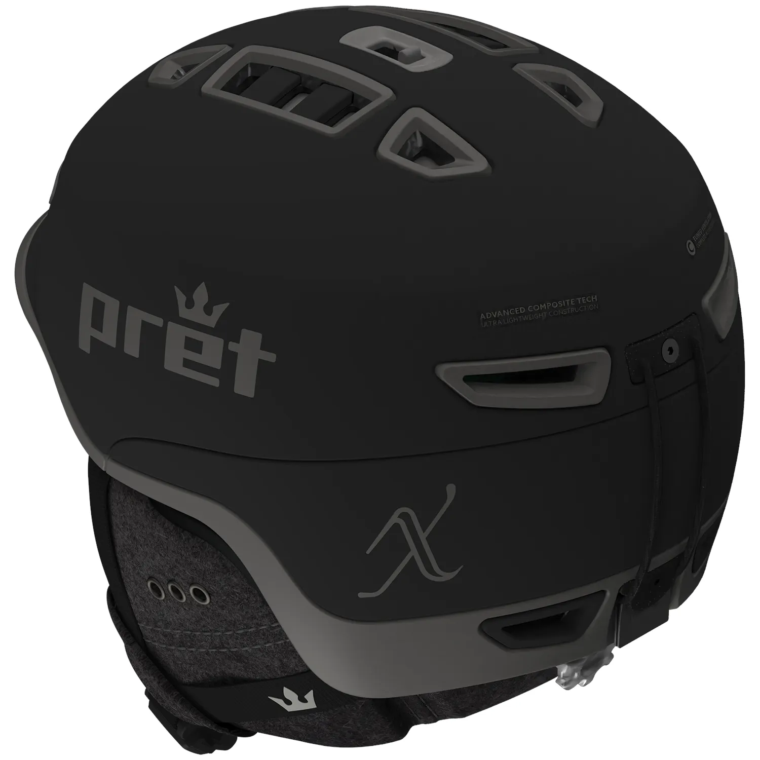 Pret Vision X Womens Helmet 2025 Black