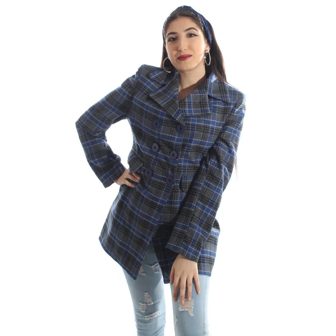 "Checked coat " -5987