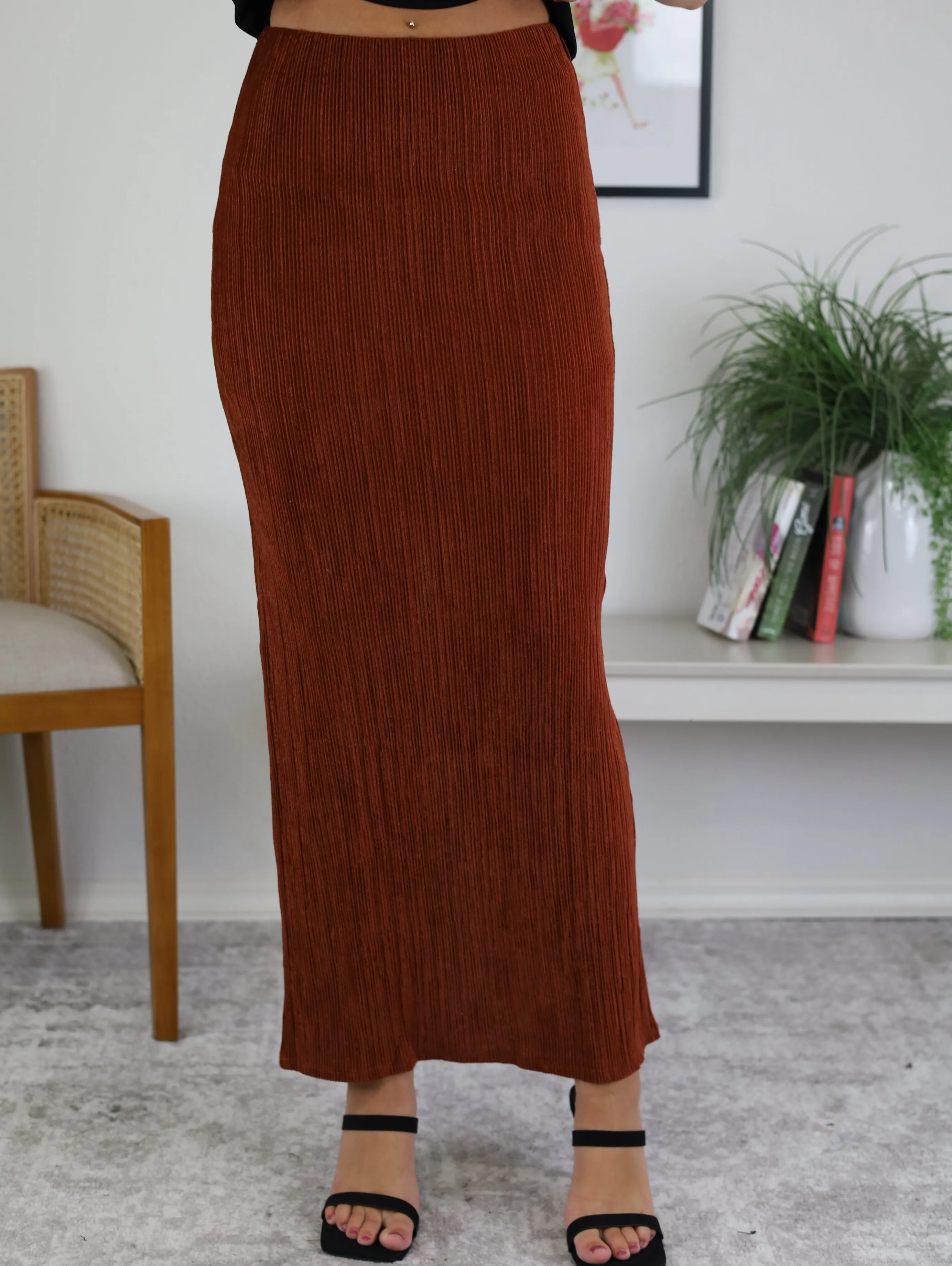 Regina Crinkle Maxi Skirt