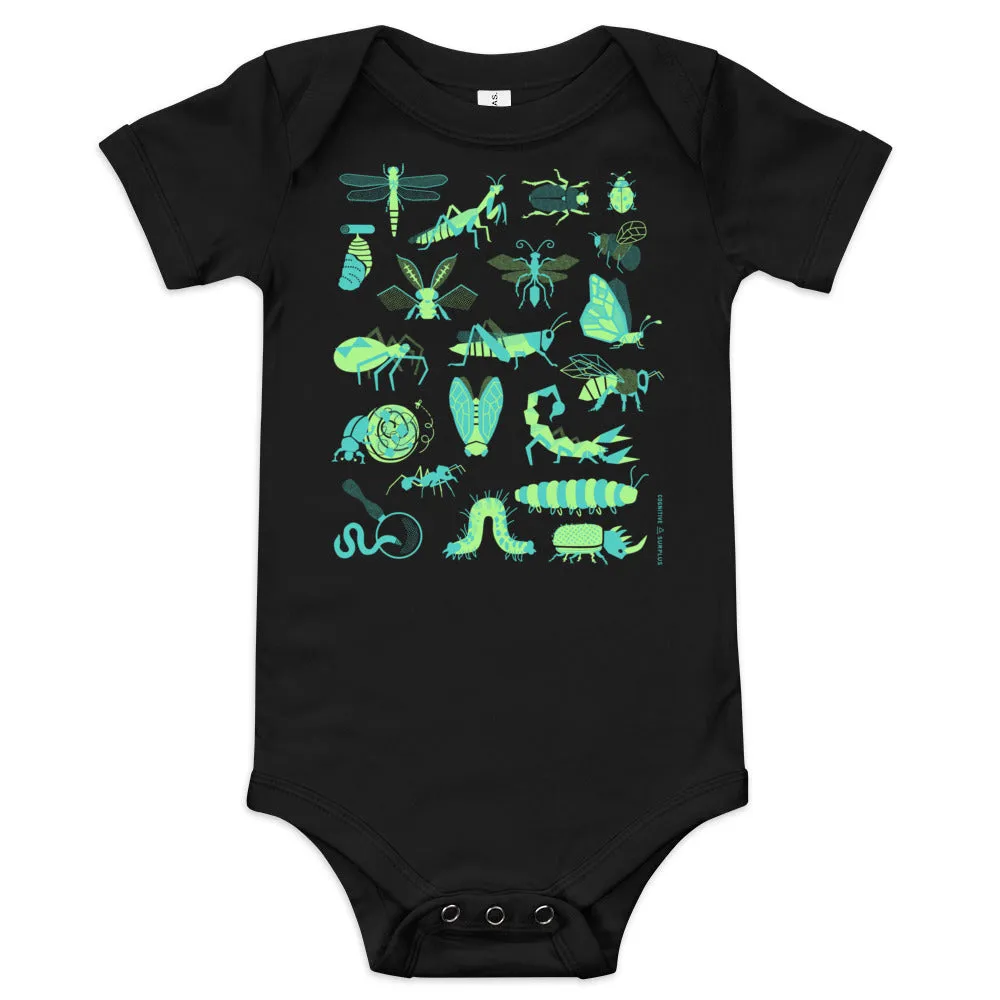 Retro Insects Baby Bodysuit