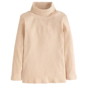 Ribbed Turtleneck- Oatmeal