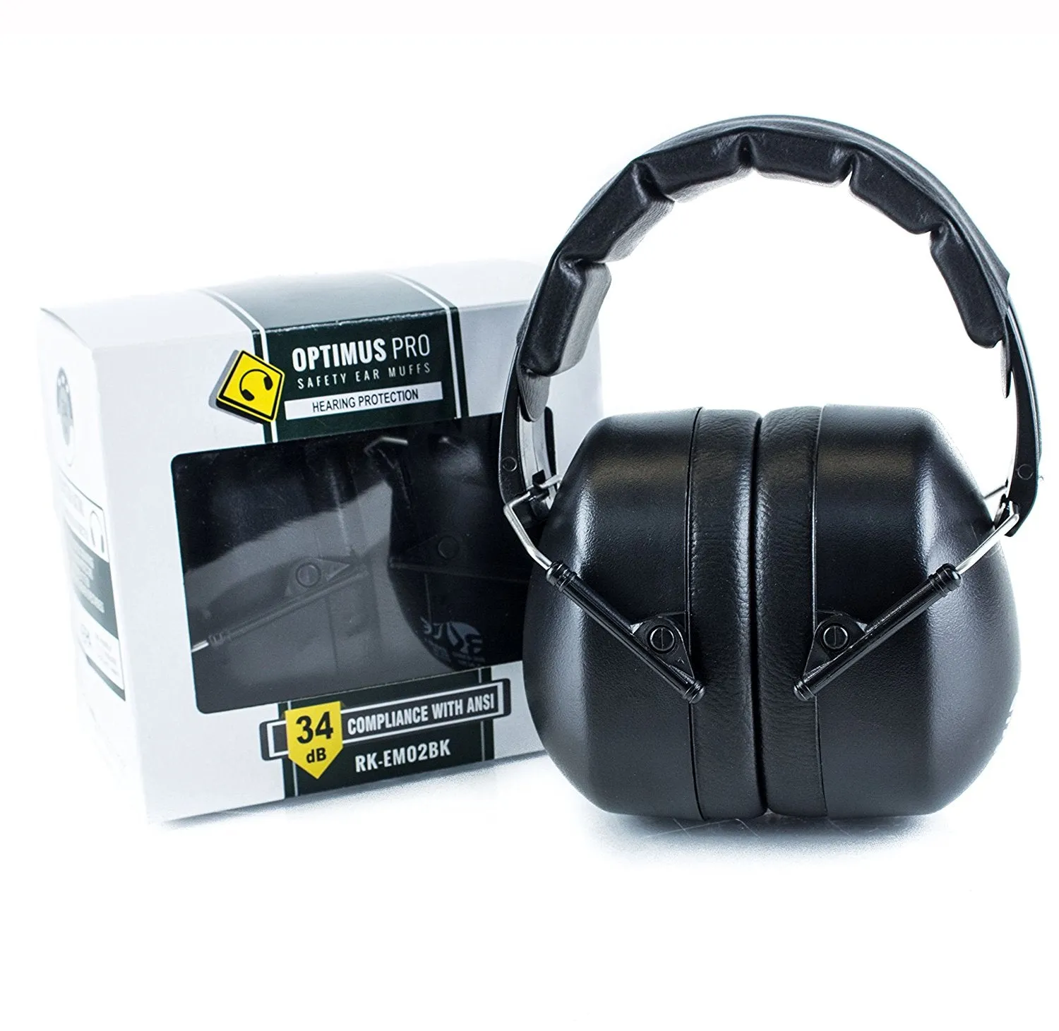 RK Shooting Hearing Protection Folding-Padded Ear Muff - Black2