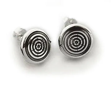 Rowing Ergometer Flywheel Post Earrings