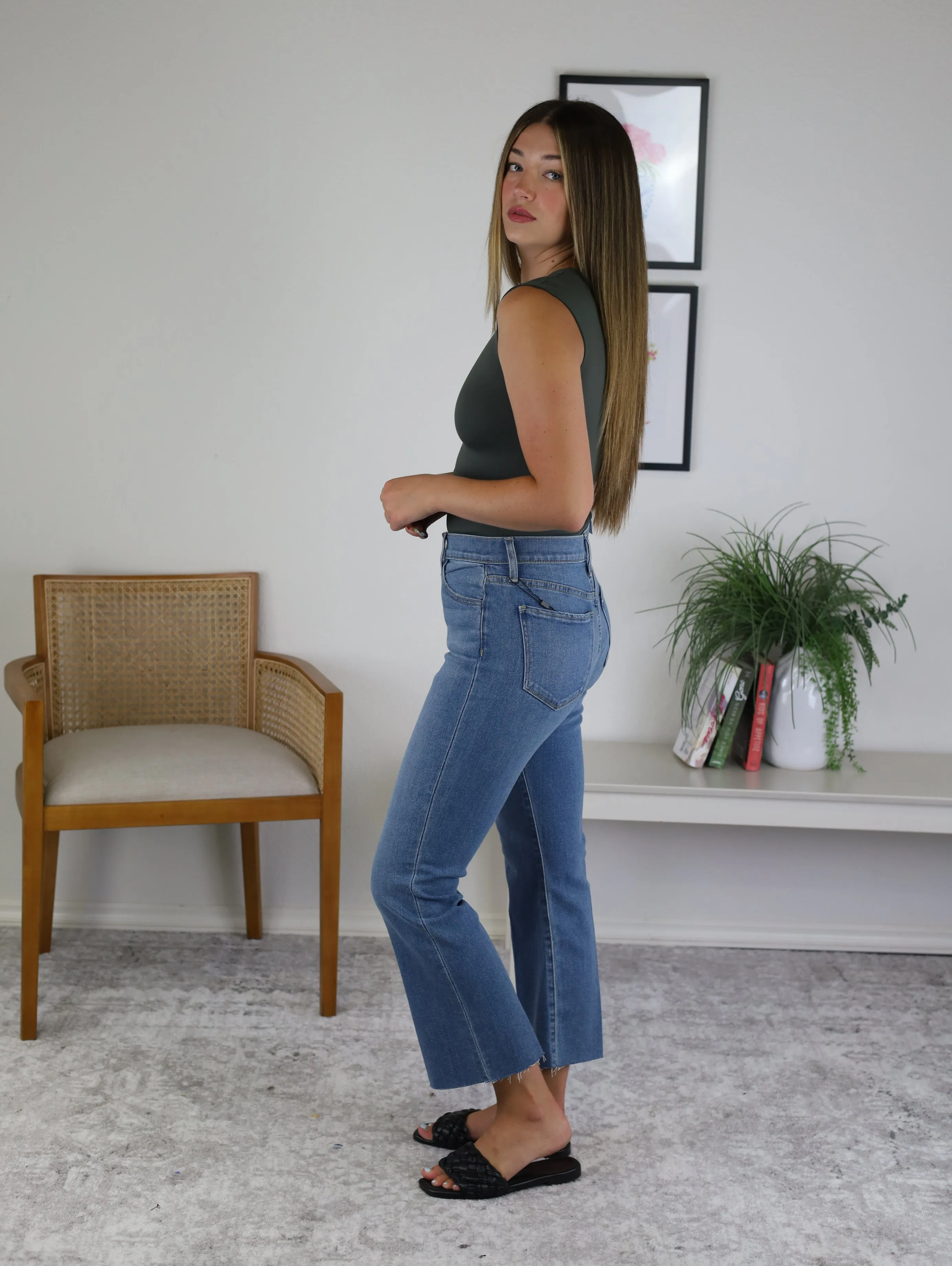 Roxie Sleeveless Crewneck Bodysuit- Sale