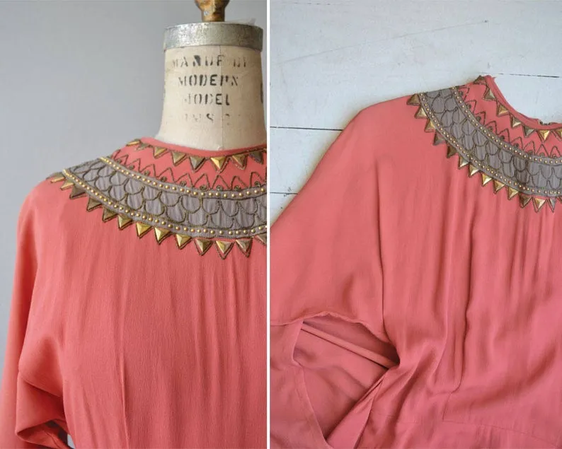 SALE |Temple of Luxor Dress | 1930s