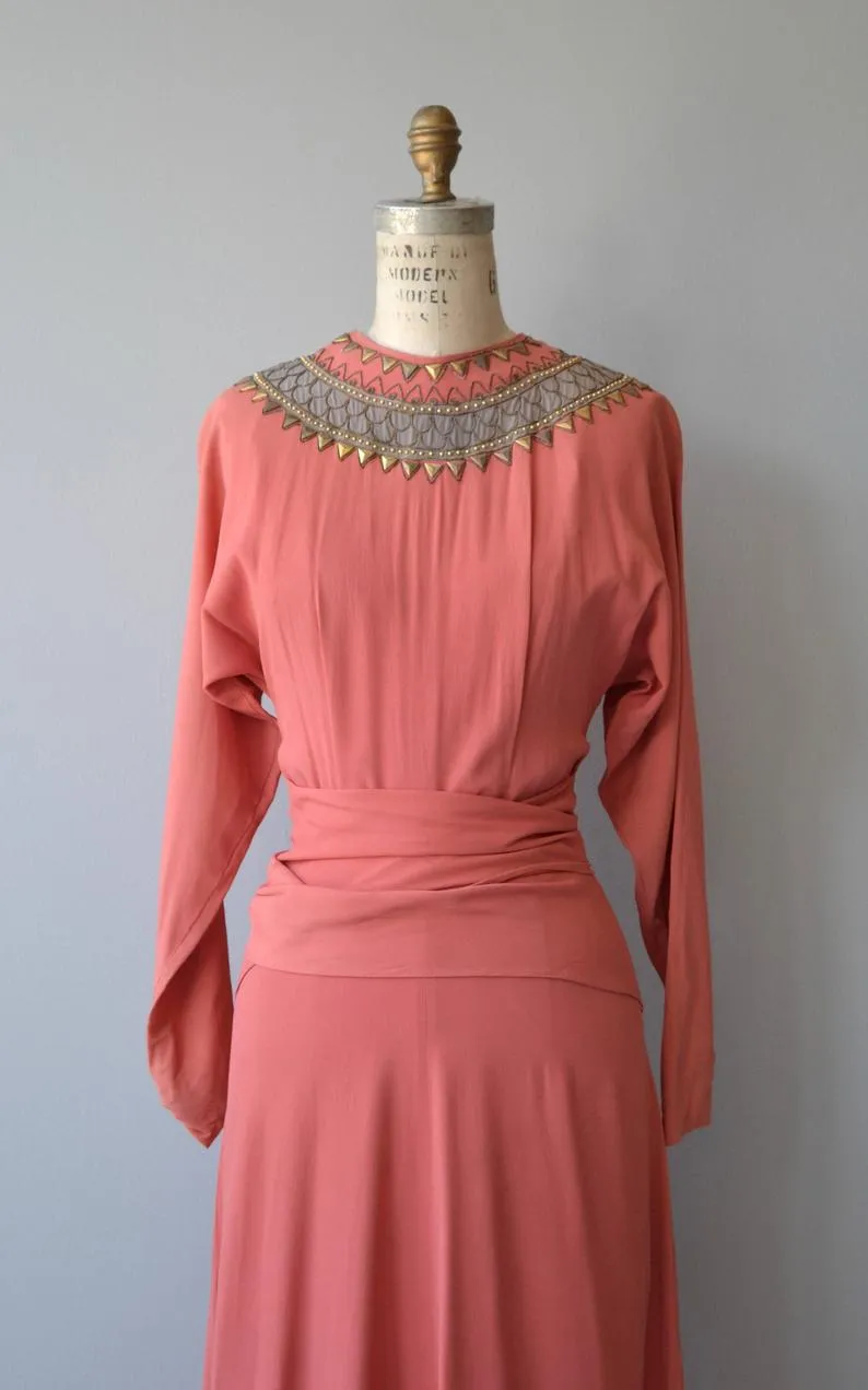 SALE |Temple of Luxor Dress | 1930s