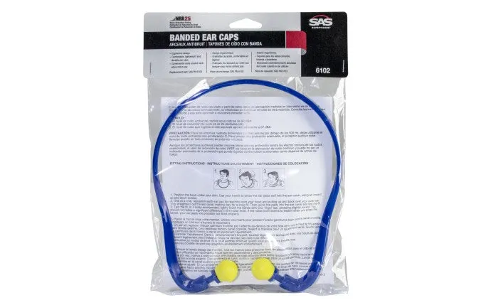 SAS Safety Corp - Banded Ear Caps, Ea