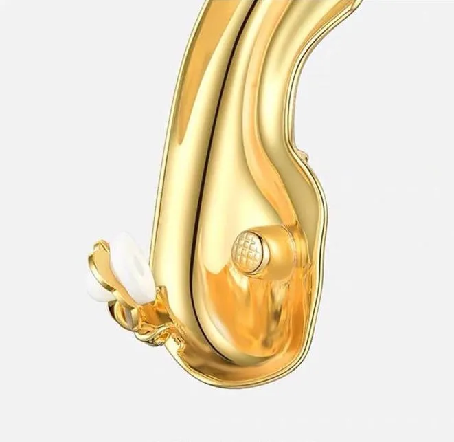 Sculptural Gold Plated Ear Cuff - No Piercing Needed