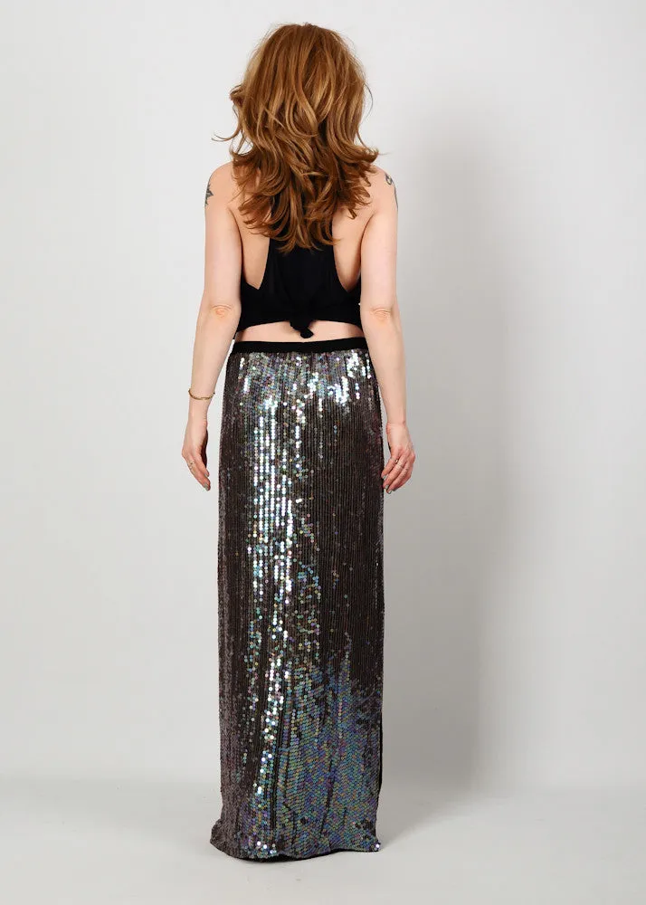 Sequin Maxi Skirt