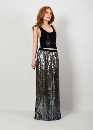 Sequin Maxi Skirt