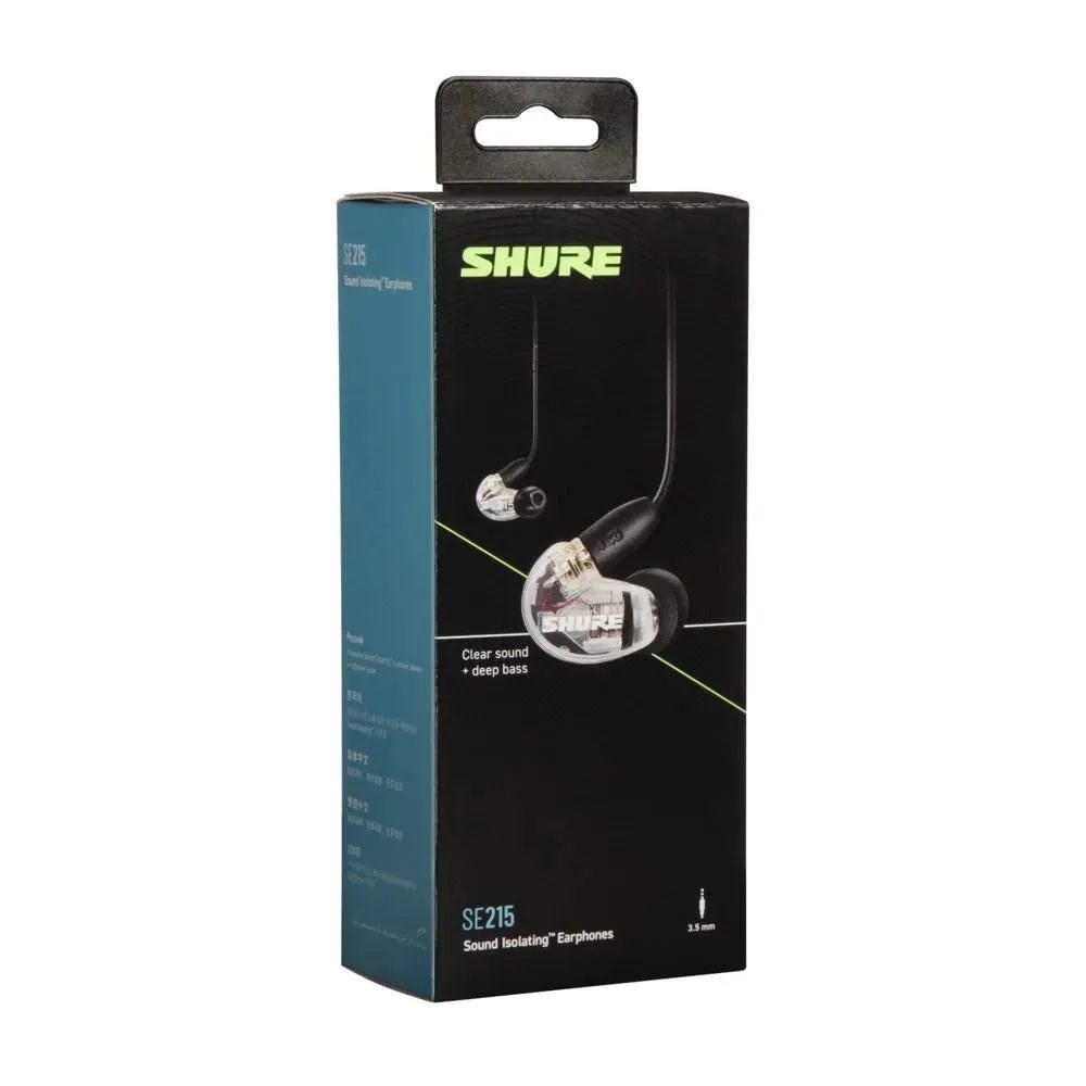 Shure SE215CL Ear Phones Clear