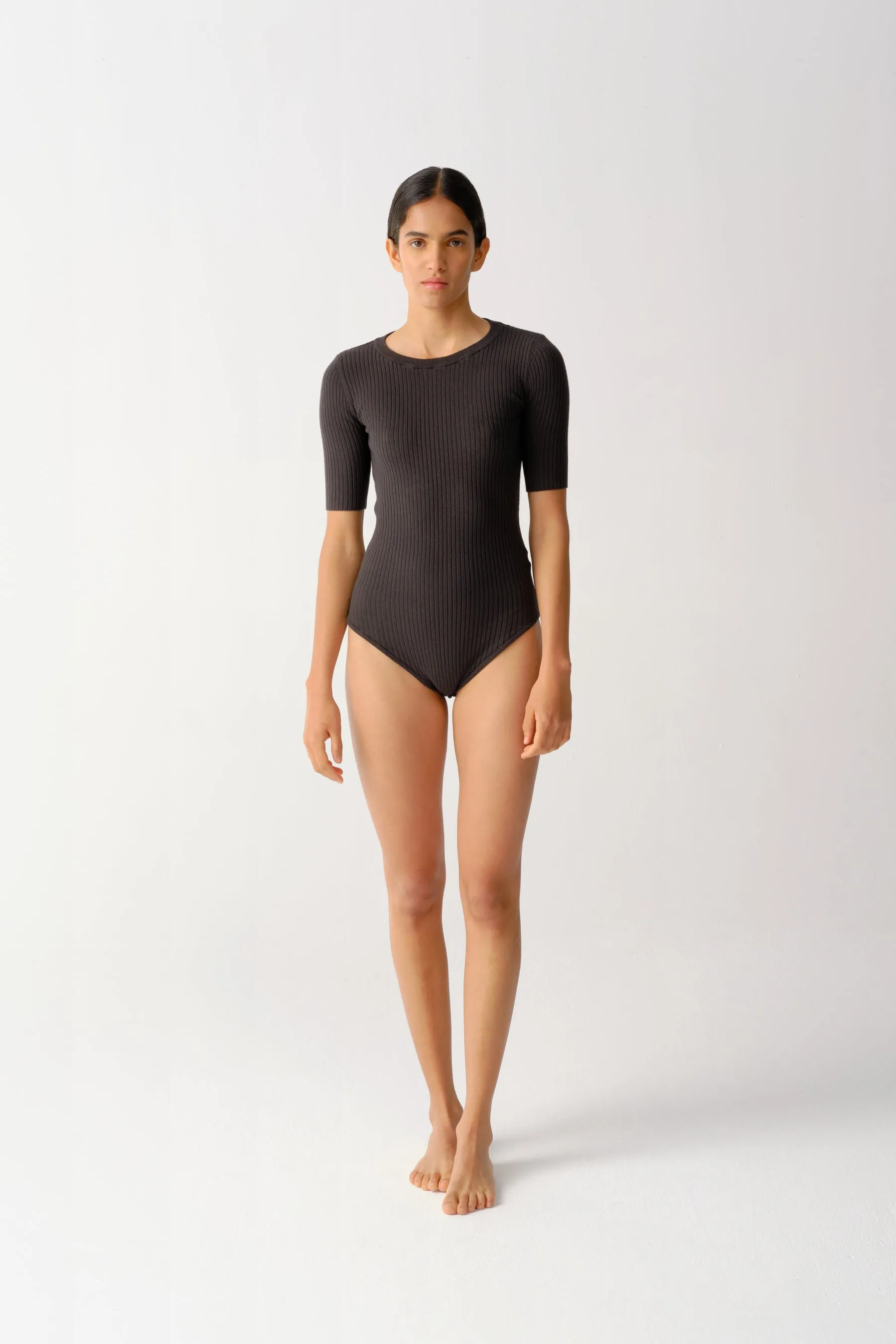 Simone Bodysuit Ebano Black