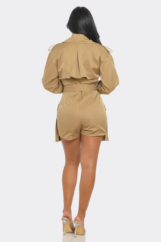 Sophisticated Utility Romper