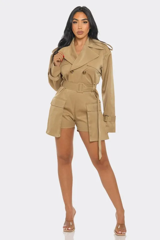 Sophisticated Utility Romper