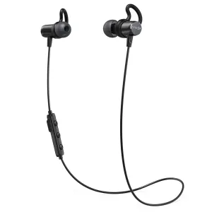 SoundBuds Surge Lightweight Wireless Headphones, Bluetooth 4.1 Sports Earphones with Water-Resistant Nano Coating, Running Workout Headset with Magnetic Connector and Carry Pouch