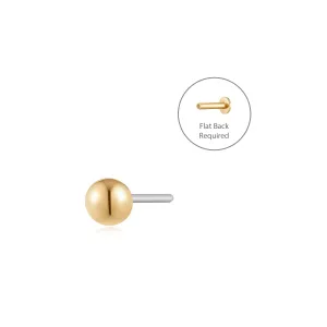 SPHERE | Round Threadless Flatback Earring