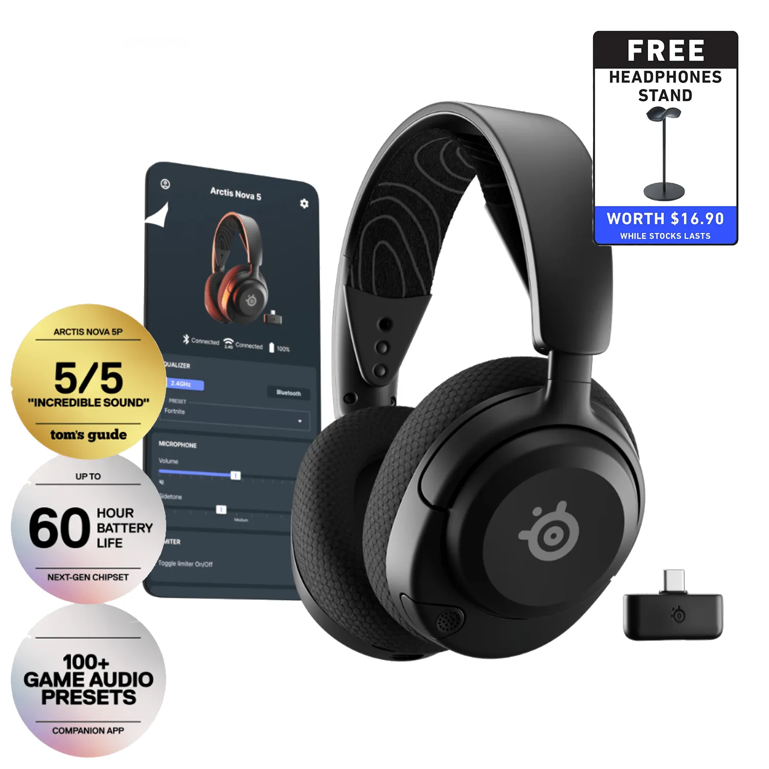 SteelSeries Arctis Nova 5 Wireless Gaming Headset