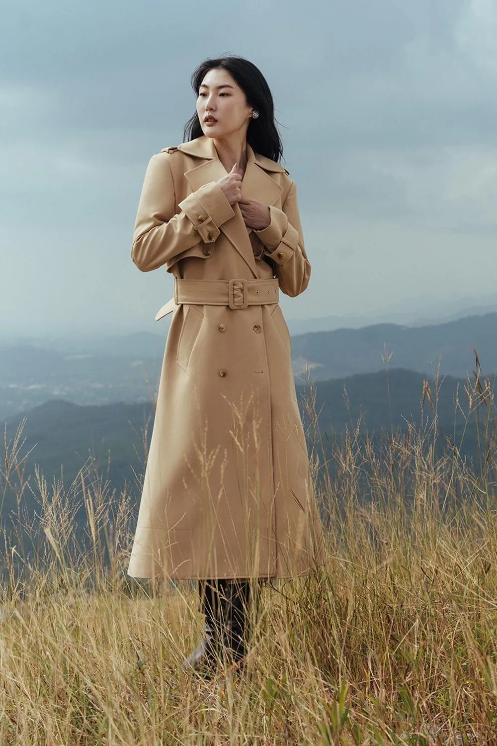 Stella Double-Breasted Trench Coat