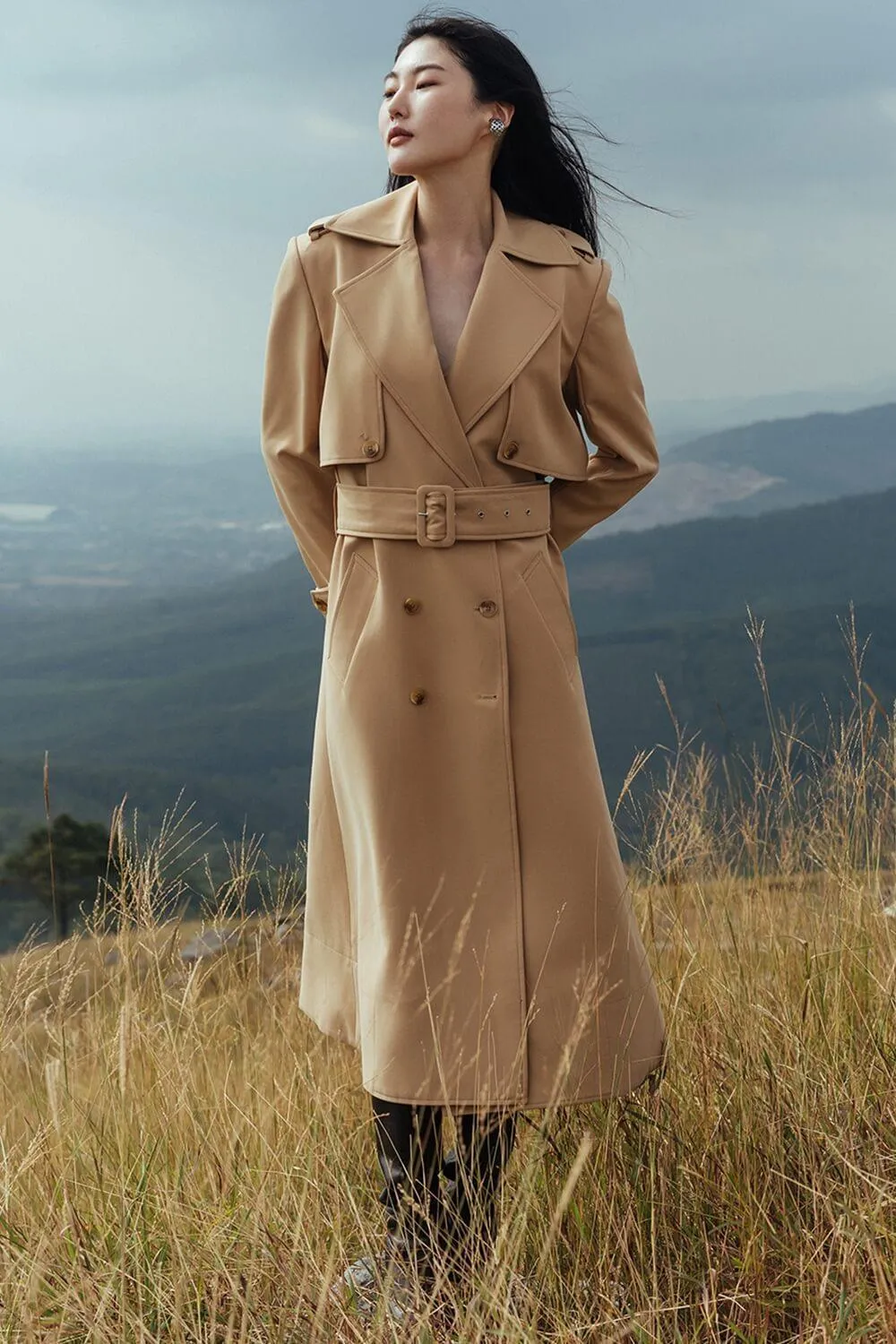 Stella Double-Breasted Trench Coat