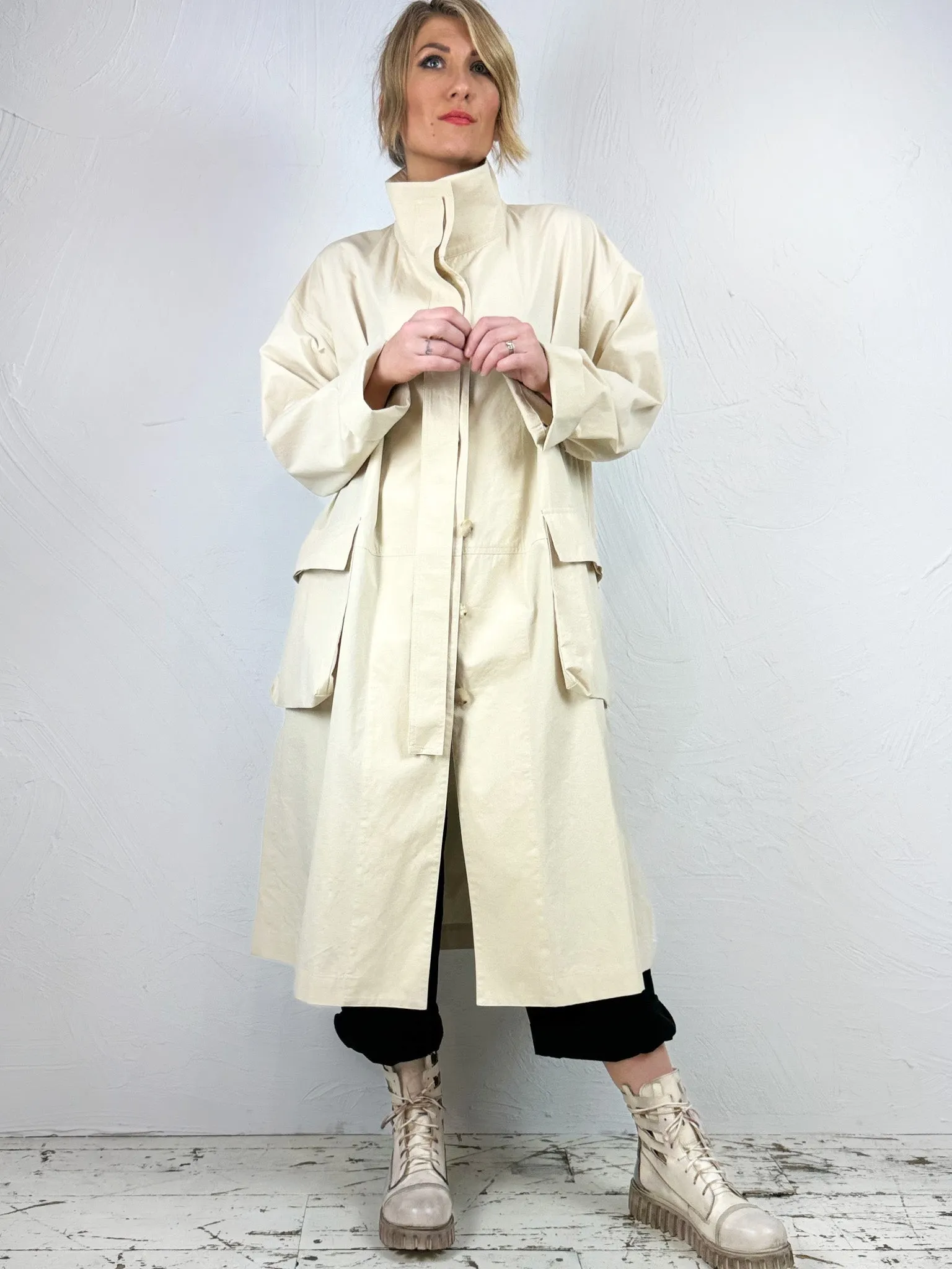 Straight Cotton Trench