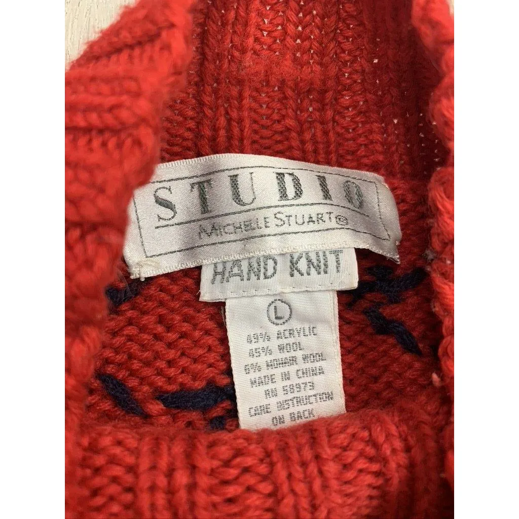 STUDIO Michelle Stuart Hand Knit Sweater -Size Large