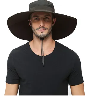 Super Wide Brim Sun Hat-UPF50  Waterproof Fishing Hat